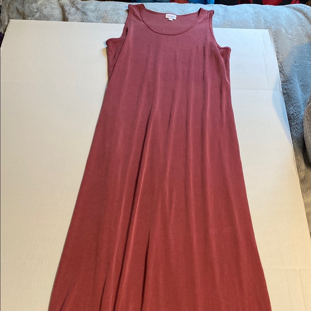 LuLaRoe Sleeveless Maxi Dress in Rosewood